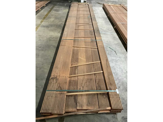 Bangkirai vlonderplanken 28x145 mm (17x) - afbeelding 5 van  6