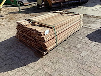 Bangkiria groef en veer hardhout 140x21x1800mm (105x) - afbeelding 1 van  3