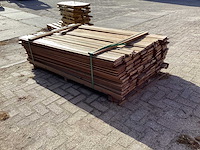 Bangkiria groef en veer hardhout 140x21x1800mm (105x) - afbeelding 2 van  3