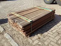 Bangkiria groef en veer hardhout 140x21x1800mm (105x) - afbeelding 3 van  3