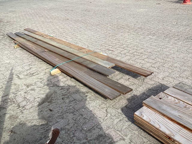 Bangkiria hardhouten vlonderplank 140x24mm (9x) - afbeelding 2 van  3