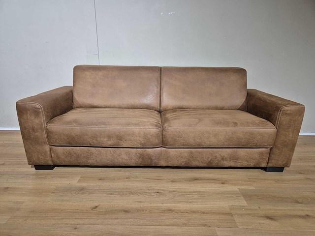 Bank - microleder - 3 zits - sofa - afbeelding 1 van  8
