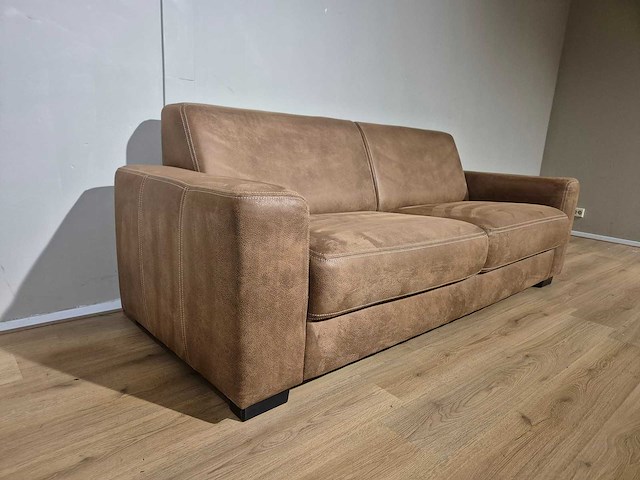 Bank - microleder - 3 zits - sofa - afbeelding 2 van  8