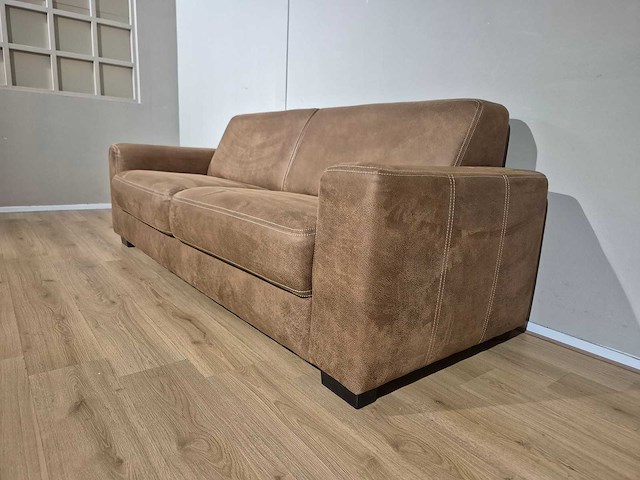 Bank - microleder - 3 zits - sofa - afbeelding 4 van  8
