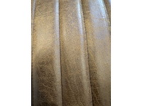 Bank 120 x100x55 stripe cognac leder - afbeelding 3 van  3
