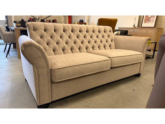 Bank, beige, 205x95 cm - afbeelding 1 van  3