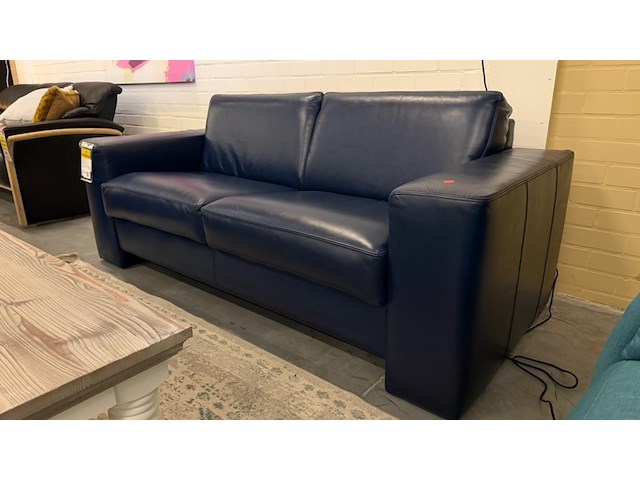 Bank, blauw, 198x90 cm - afbeelding 1 van  4