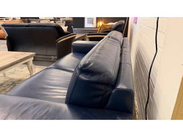 Bank, blauw, 198x90 cm - afbeelding 3 van  4