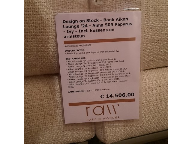 Bank design on stock, aikon lounge, 5-delig - afbeelding 8 van  15