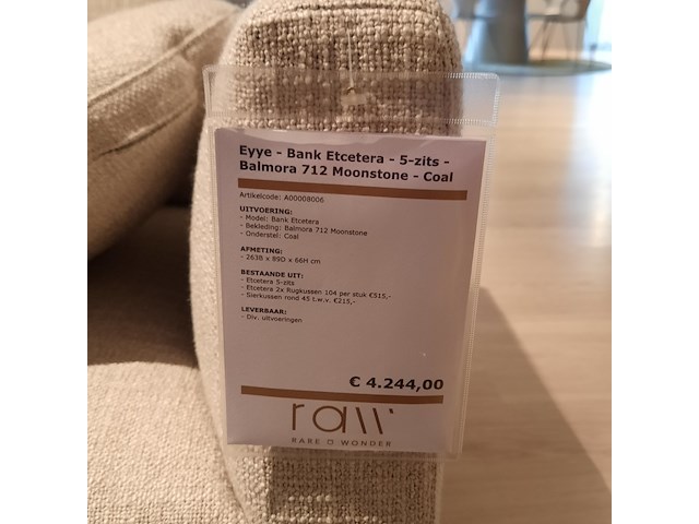 Bank eyye, etcetera, 5-zits - afbeelding 3 van  10