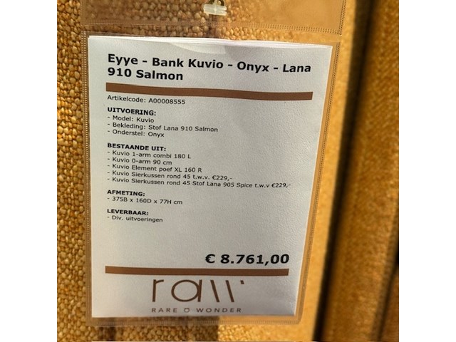 Bank eyye, kuvio, salmon - afbeelding 2 van  7