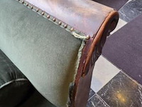 Bank incl. 2 rolkussens, antiek - afbeelding 2 van  3