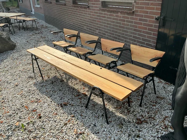 Bank met 4 stoelen - afbeelding 2 van  5