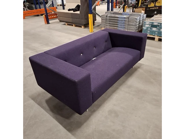 Bank met knoopstiksel, moooi, paars - afbeelding 2 van  9