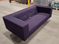 Bank met knoopstiksel, moooi, paars - afbeelding 2 van  9