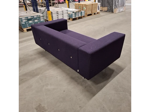 Bank met knoopstiksel, moooi, paars - afbeelding 4 van  9