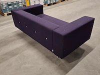 Bank met knoopstiksel, moooi, paars - afbeelding 4 van  9