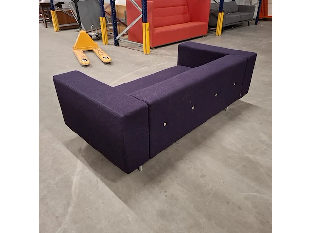 Bank met knoopstiksel, moooi, paars - afbeelding 5 van  9