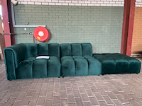 Bank, milo casa, francesca, velvet groen - afbeelding 1 van  6