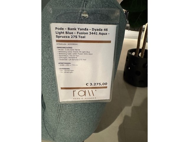 Bank pode, yanda, light blue - afbeelding 2 van  6