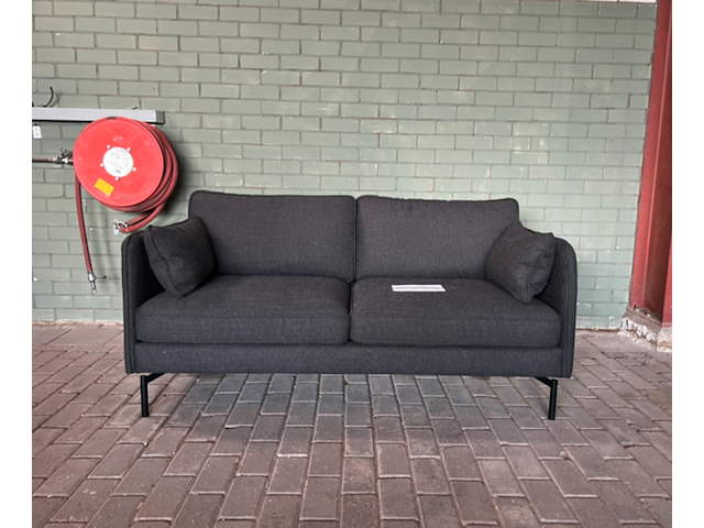 Bank ppno2 smooth fabric antraciet, polspotten - afbeelding 1 van  3