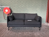 Bank ppno2 smooth fabric antraciet, polspotten - afbeelding 1 van  3