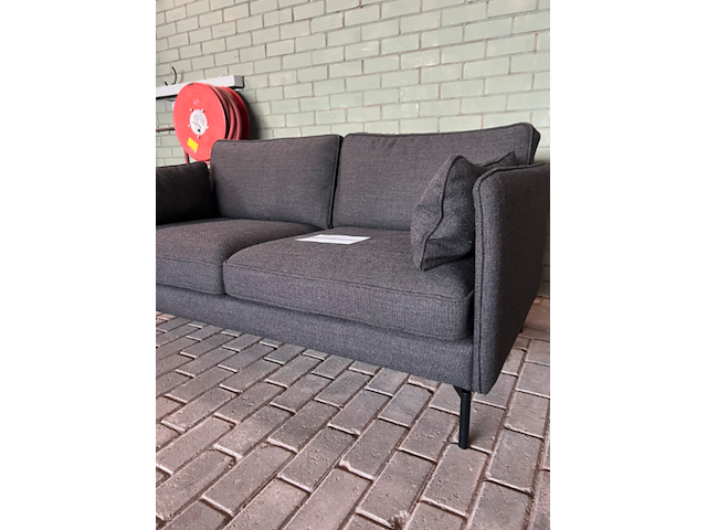 Bank ppno2 smooth fabric antraciet, polspotten - afbeelding 2 van  3