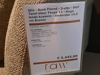 Bank qliv, flared, taupe, 3-zits - afbeelding 5 van  12