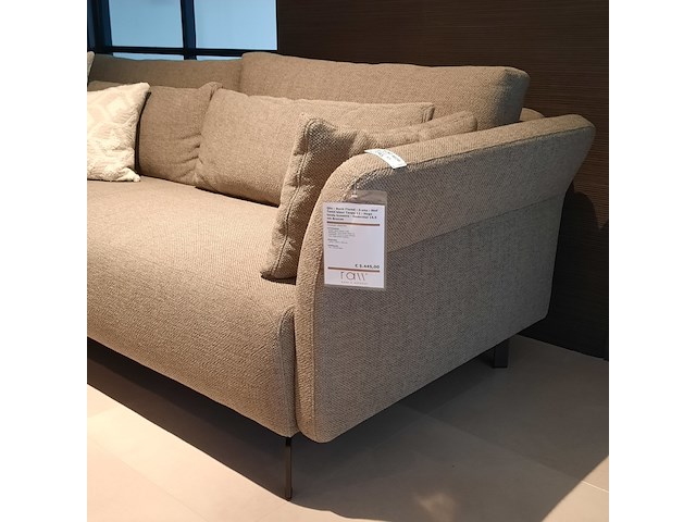 Bank qliv, flared, taupe, 3-zits - afbeelding 7 van  12