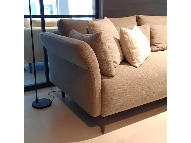 Bank qliv, flared, taupe, 3-zits - afbeelding 10 van  12