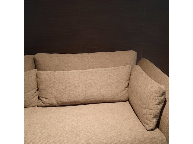 Bank qliv, flared, taupe, 3-zits - afbeelding 12 van  12