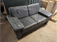 Bank vintage leer 160cm - afbeelding 1 van  1