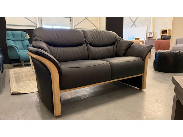 Bank, zwart, 160x85 cm - afbeelding 1 van  4