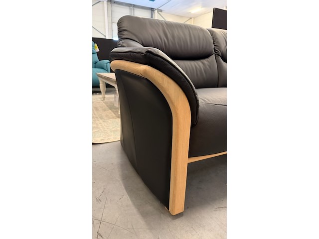 Bank, zwart, 160x85 cm - afbeelding 2 van  4