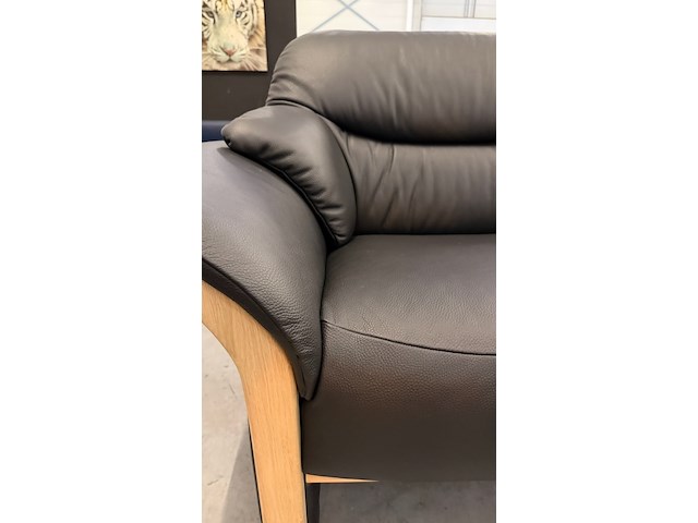 Bank, zwart, 160x85 cm - afbeelding 3 van  4