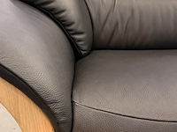 Bank, zwart, 160x85 cm - afbeelding 3 van  4