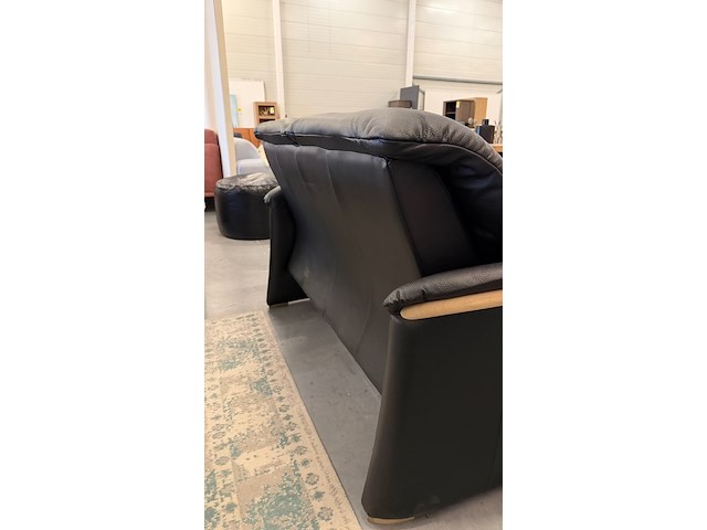 Bank, zwart, 160x85 cm - afbeelding 4 van  4