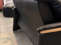 Bank, zwart, 160x85 cm - afbeelding 4 van  4