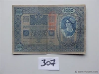 Bankbiljet 1000 kronen oostenrijk 1902