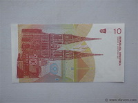 Bankbiljet kroatië 10 dinara - afbeelding 2 van  2