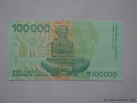 Bankbiljet kroatië 100,000 dinara - afbeelding 2 van  2