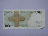 Bankbiljet polen 50 zloty - afbeelding 2 van  2