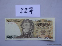 Bankbiljet polen 500 zloty - afbeelding 1 van  2