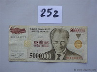 Bankbiljet turkije 5,000,000 lirasi - afbeelding 1 van  2
