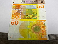 Bankbiljetten, nederland; 5 x 10 gulden, 2 x 50 gulden, 1 x 100 gulden - afbeelding 3 van  6