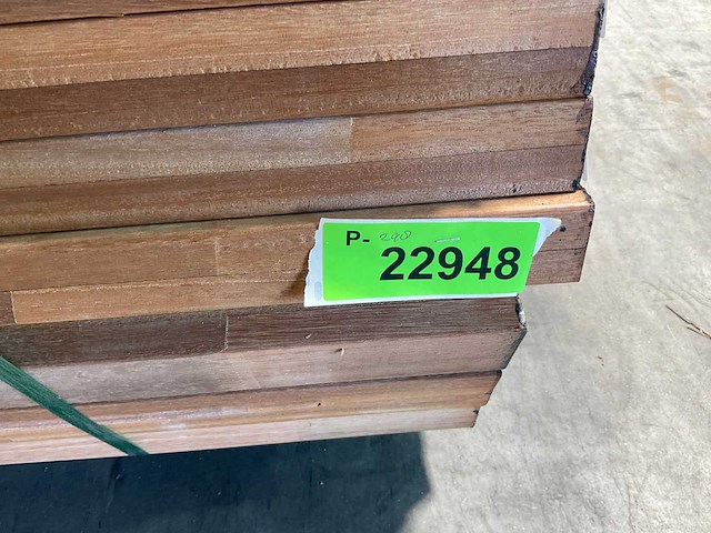 Bankirai hardhouten regel gelamineerd 290x6x4 cm (27x) - afbeelding 6 van  7