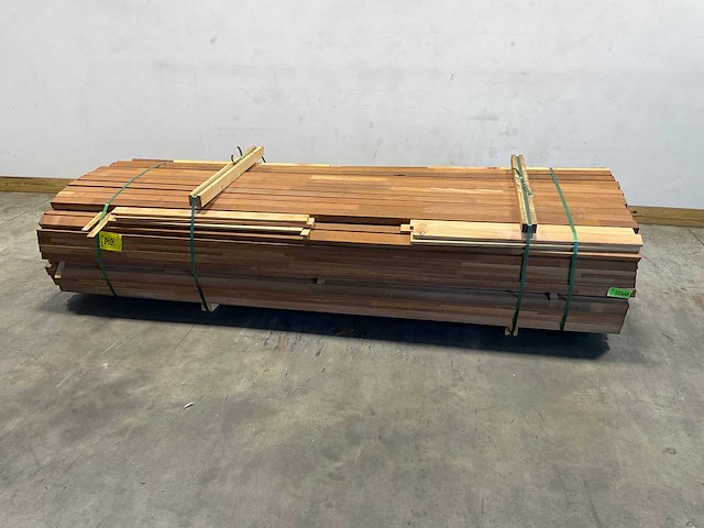 Bankirai hardhouten regel gelamineerd 290x6x4 cm (70x) - afbeelding 1 van  7