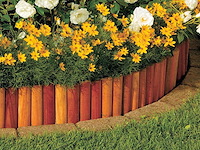 Bankirai hardhouten rolborder - 180x20 cm (10x) - afbeelding 1 van  5