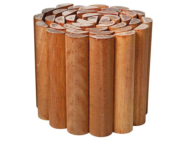 Bankirai hardhouten rolborder - 180x20 cm (20x) - afbeelding 1 van  6