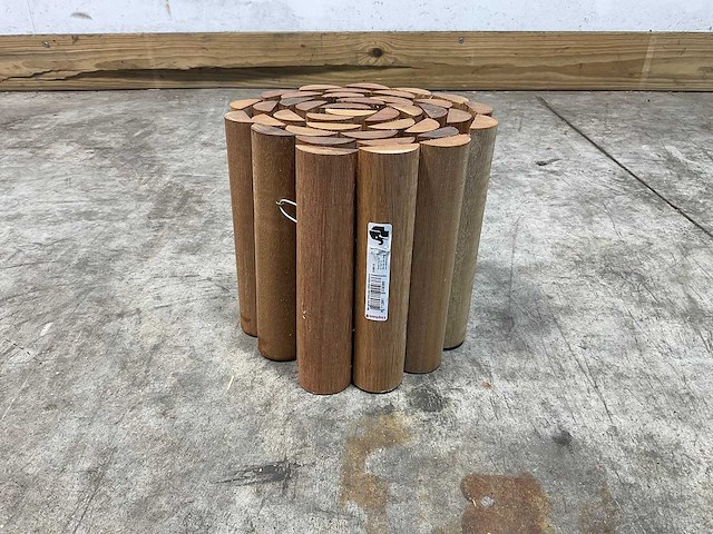 Bankirai hardhouten rolborder - 180x20 cm (20x) - afbeelding 4 van  8